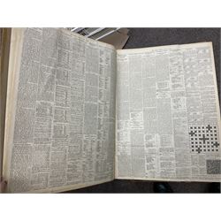 The Times Newspaper; an archive of The Times newspapers bound as five albums comprising, 1930 July & August, 1924, May & June, 1932 May & June, 1934 May & June, 1935 May & June