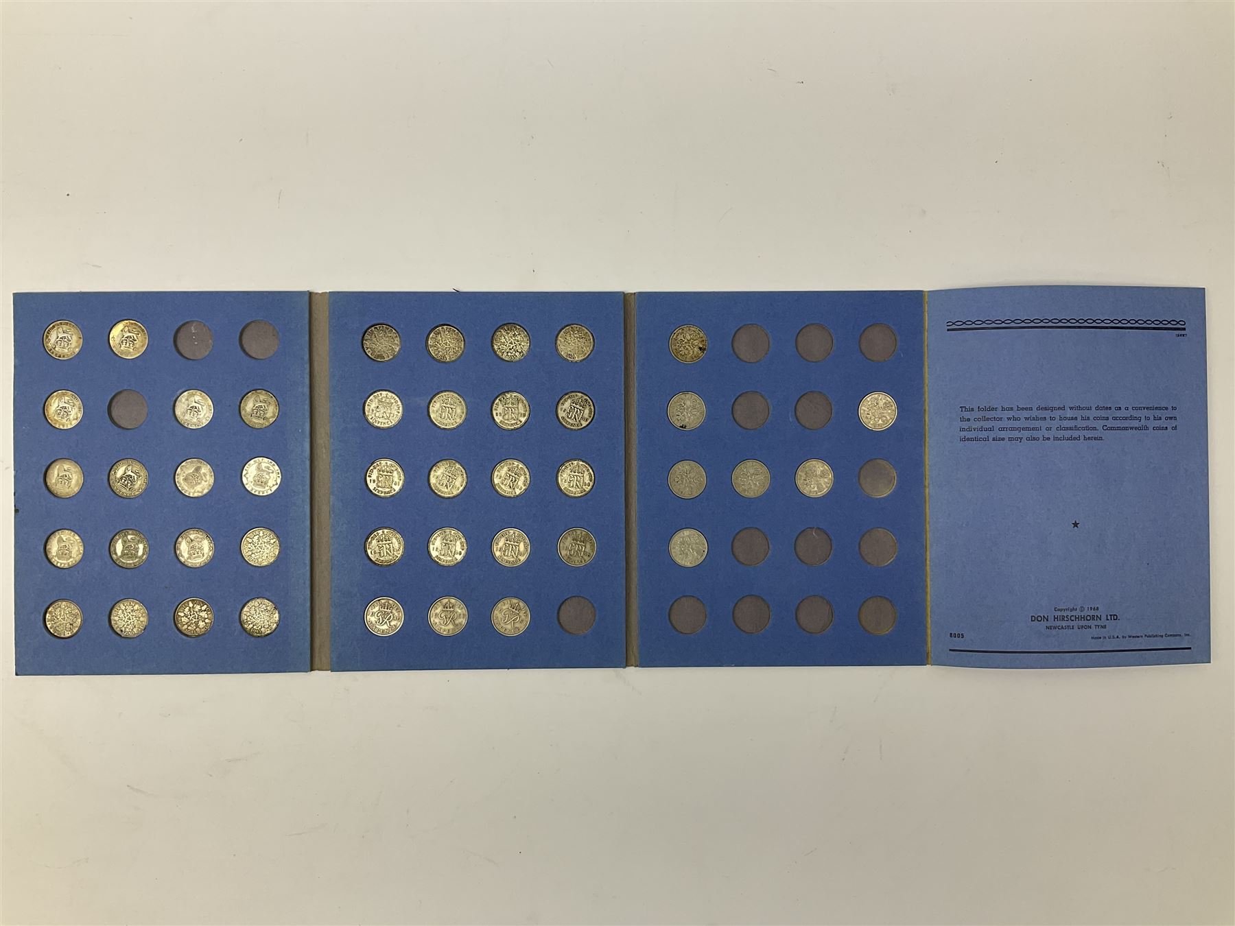 Great British and World coins including part filled Whitman folders, pre-decimal pennies, commemorative crowns, brass threepence pieces, small number of banknotes, etc