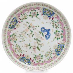 Small 18th century Chinese tea bowl and saucer decorated with ducks in flight and on a river bank, early 19th century Chinese tea pot decorated with landscapes, three small bowls and other Chinese items