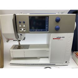 Bernina 'Artista' 630 computerised sewing machine with stitch regulator, carrying case, instruction booklet and accessories, in original box