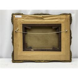 John Westall (British fl.1873-1893): Figures on Wooded Tracks, pair of oils on canvas one signed 29cm x 39cm (2)