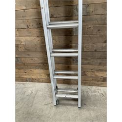 Abru Starmaster DIY aluminium extending ladders - 3.13m closed, 5.56m extended