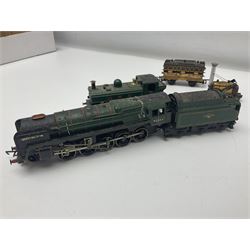 Hornby/Tri-ang '00' gauge - six locomotives - Class 9F 2-10-0 'Evening Star' No.92220; Class A3 4-6-2 (no name or number); Dean Single 4-2-2 'Lord of the Isles' No.3046; Princess Class 4-6-2 'The Princess Royal' No.46200; Class 57XX Pannier 0-6-0 tank No.8751; and Stephenson's Rocket with one passenger coach; all unboxed (6)