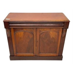 Victorian mahogany chiffonier side cabinet