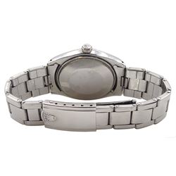 Rolex Oyster Perpetual Air King Super Precision gentleman's stainless steel automatic wristwatch, Ref. 5500, serial No. 868015, on expanding Oyster bracelet No. 874089, boxed