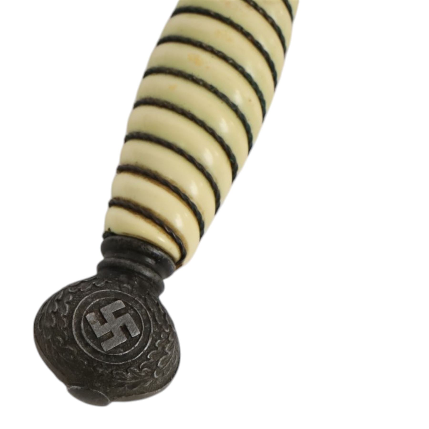 German Third Reich Luftwaffe 2nd type dress dagger with double edged blade and celluloid grip, L43cm