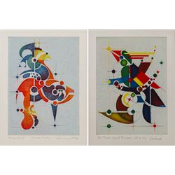 Hans-Joachim 'Jockel' Reisner (German 1938-2023): 'Arche Noah' and Geometric Abstract, pai...