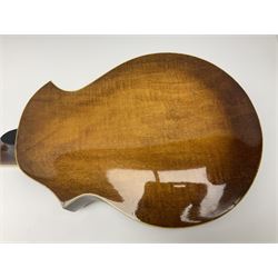 F-hole eight-string mandolin with one-piece maple back and ribs and spruce top L70cm