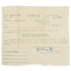 To: 3767879 Dvr H.H. Riley R.E, Territorial Efficiency Medal in box of issue and another to 4077599 Rfn. J.H.Hannam R.B.