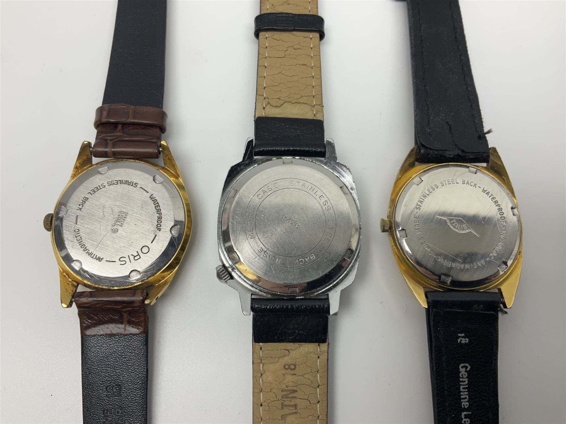 Five manual wind wristwatches including Chancellor De Luxe, Oris, Smiths, Jean Herber and Talis and two automatic wristwatches including Jovial and Exalibur (7)
