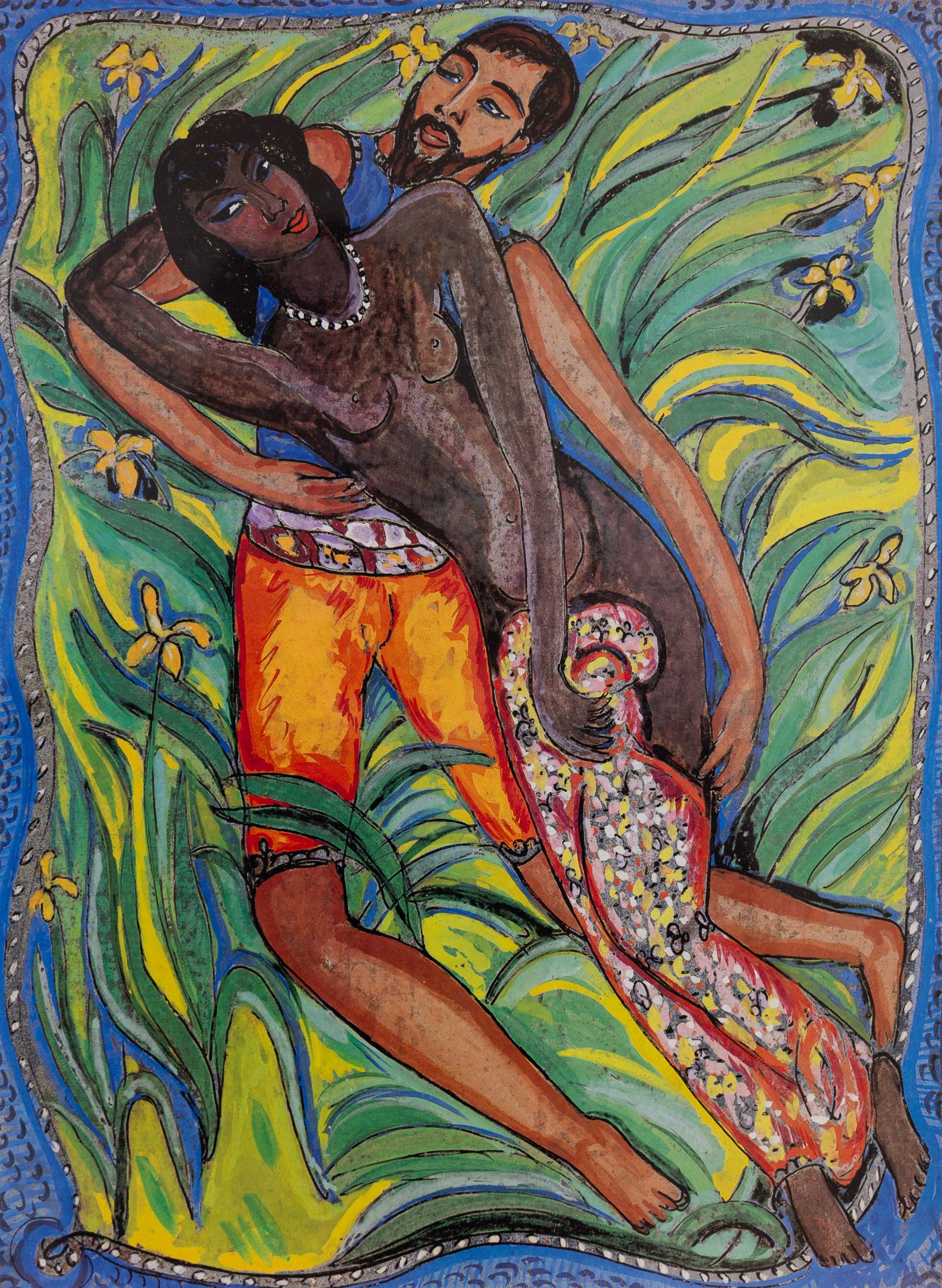 Edward Harris Wolfe (South African 1897-1982): 'Song of Songs', set of twelve limited edition lithographs on silvered paper each signed and numbered 228/250 in pencil, 36cm x 26cm, in matching frames (12)