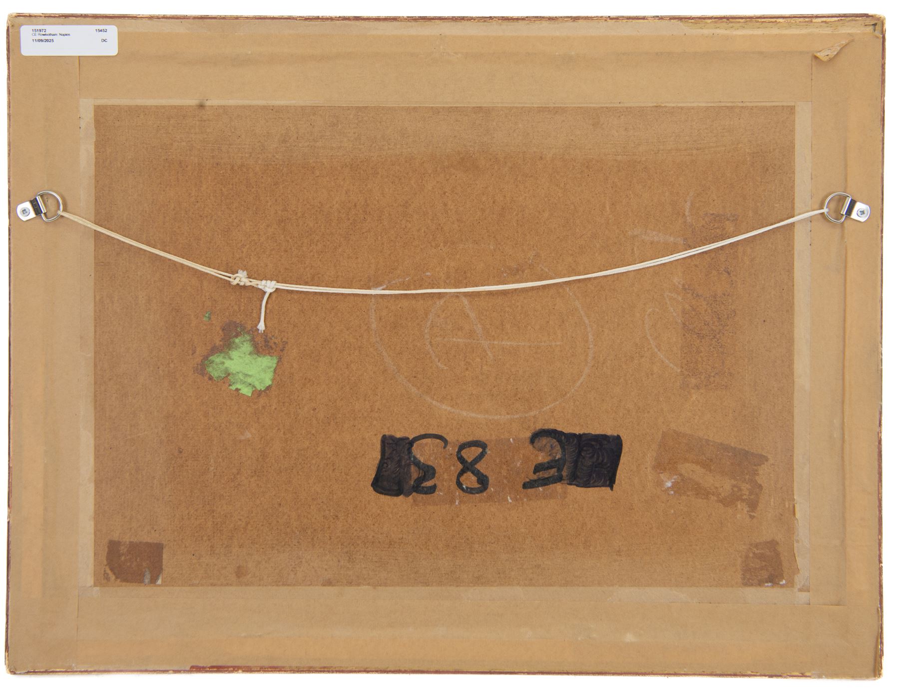 Charles Edmund Rowbotham (British 1856-1921): 'Vesuvius and the Bay of Naples from near Torre del Greco', watercolour signed, titled on the mount 15cm x 28cm