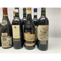 Mixed wine, including Roc de L'Espinas 2002, Cabernet Sauvignon, 2003 Merlot de Carsac, Castillo de Maluenda 1995 Calatayud etc, various content and proof (14)