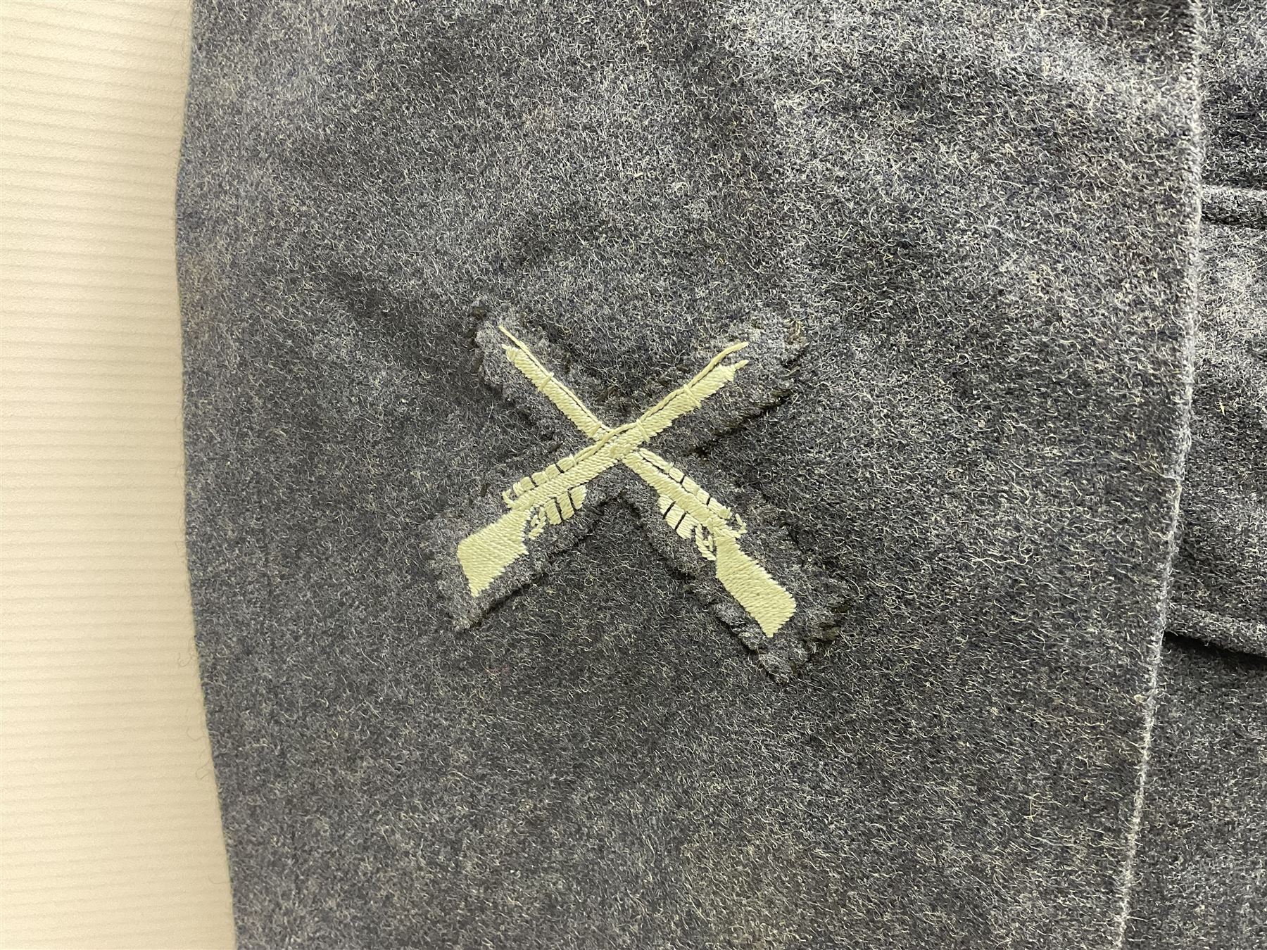 British RAF uniform, including jacket and trousers, modern RAF uniform buttons and a collection of reproduction wartime newspapers