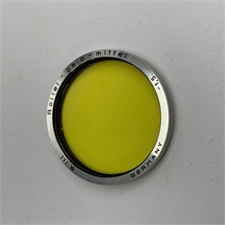 Rolleiflex 2.8F camera in leather case together with; 'In Practical Use' instruction manual, Rolleipol -1.5 lens in case, Rollei Rolleiflex lens hood Bay III in case, Rollei Gelb Mittel -1.5 filter in case, Rollei R1 -0 lens in case, Heidosmat-Rolleinar 1 with Rolleinar 1, Weston Master IV light meter and Weston Master IV Invercone in cases, Rollei Rolleiflex Rolleikin in case, hand grip with Rolleifix plat, all in carry case