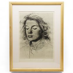 Pietro Annigoni OMRI (Italian 1910-1988): 'Rosella' 'Barrie' and Other Female Studies, nine colour prints two signed in pen max 60cm x 40cm (9)