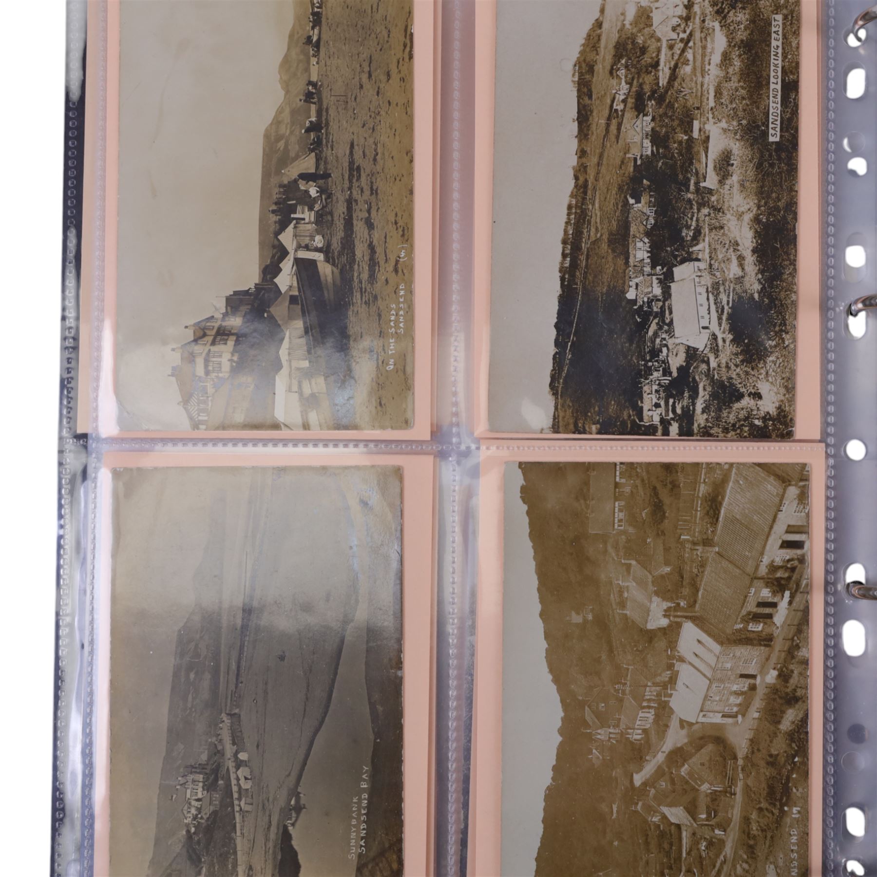 Five-hundred and thirty one late 19th and early 20th century real photographic postcards produced by J.T.Ross, depicting  daily life, village scenes, landmarks and street views of Whitby, the surrounding villages and South Teeside, including fifty-two modern copies, all housed within three postcard albums and accompanied by four copies of Ross, Photographer, Whitby 'The Life and Work of a Yorkshire Artist' by Colin Bullamore which provides a detailed overview of his life and work