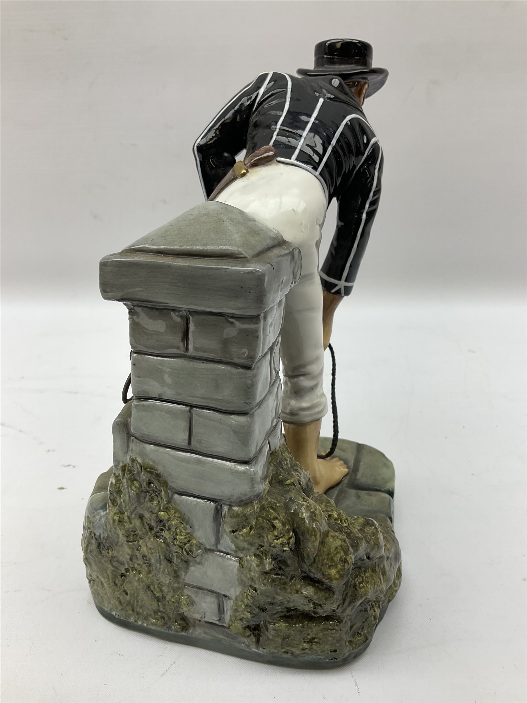 Michael J Sutty limited edition Seaman figure from the Trafalgar Period (1805), 93/250, from the British Naval Figures series, H21cm