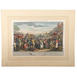 After William Hogarth (British 1697-1764): 'Industry and Idleness' series, complete set of twelve hand-coloured etchings individually titled and dated on the plate 1747, max 53cm x 35cm (7) (unframed)