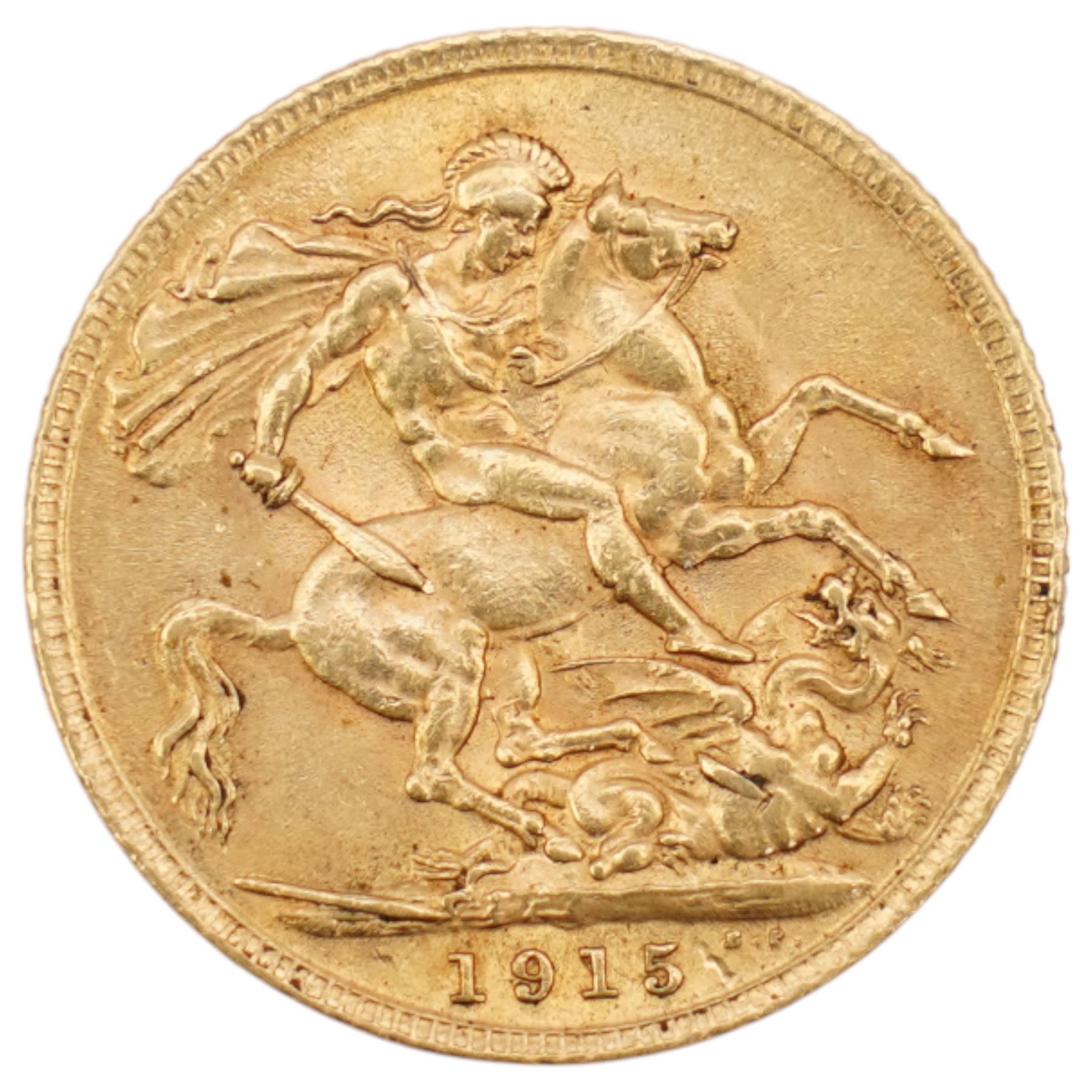 King George V 1915 gold full sovereign coin