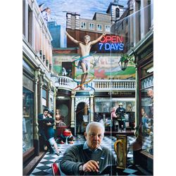 Gary Saunt (British Contemporary): 'Hull Dreams', set of four prints signed in pen 39cm x 29cm (three framed) (one unframed) (4)