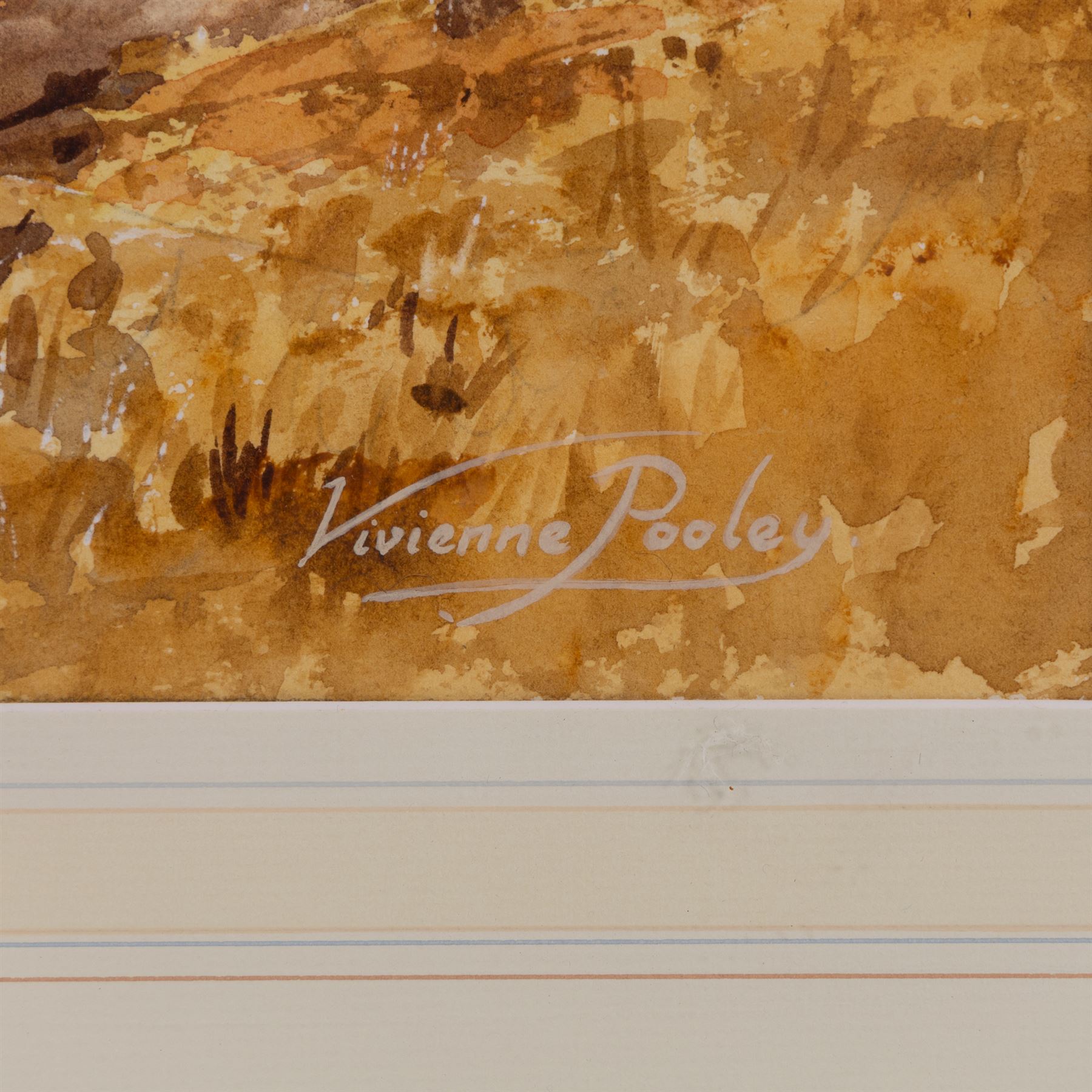 Vivienne Pooley (British 1944-): 'Great End and Sprinkling Tarn', watercolour signed, titled on gallery label verso 40cm x 53cm