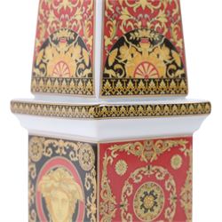 Rosenthal for Versace Medusa obelisk, H38cm