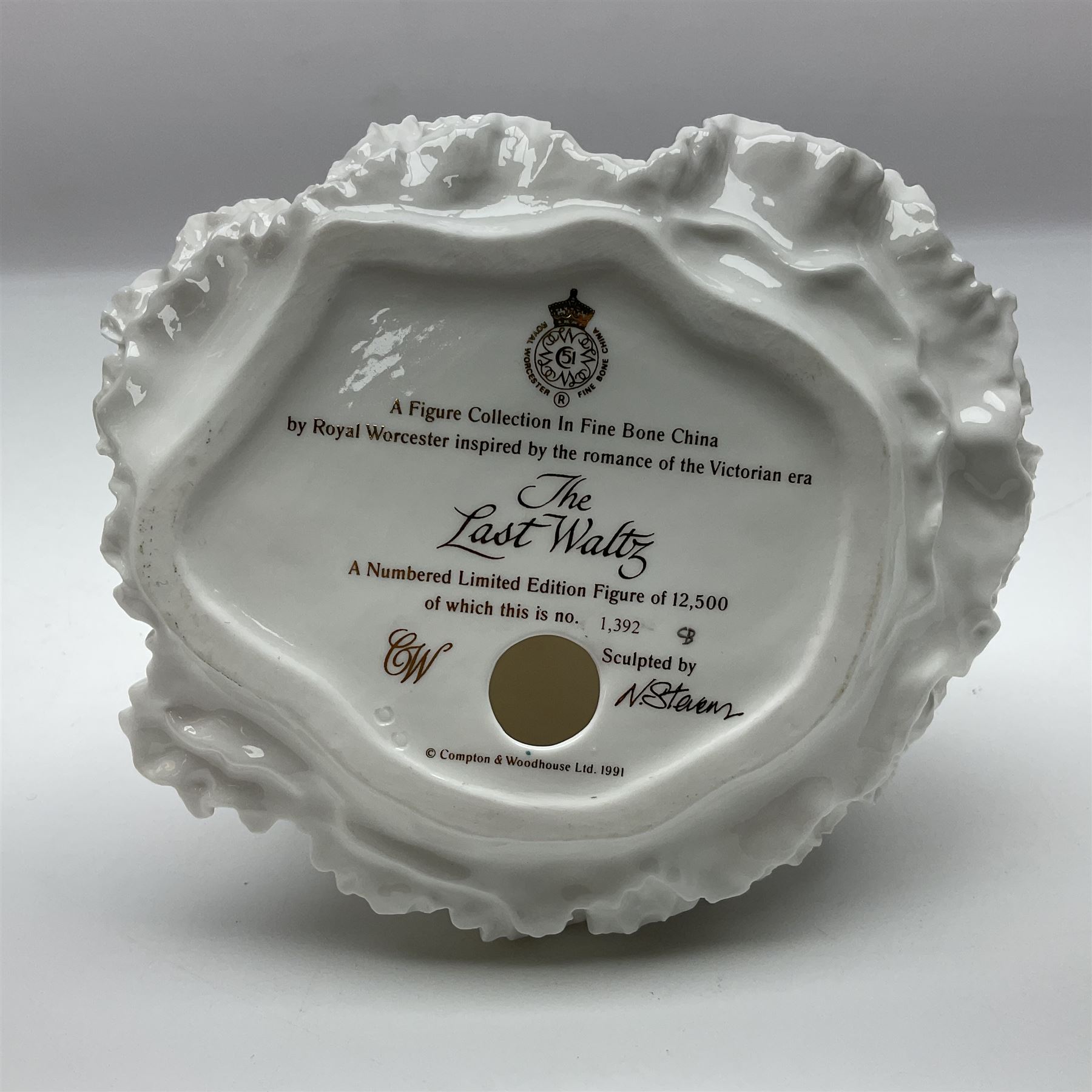 Three Coalport figures, comprising Eugenie, Lillie Langtry and Laura, together with seven other similar figures