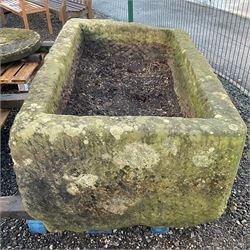 19th century large carved stone trough - THIS LOT IS TO BE COLLECTED BY APPOINTMENT FROM DUGGLEBY STORAGE, GREAT HILL, EASTFIELD, SCARBOROUGH, YO11 3TX