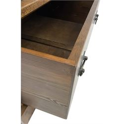 Laura Ashley - 'Garrat' chestnut single wardrobe, fitted with single panelled door over a deep drawer