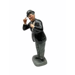 Two limited edition Royal Doulton figures, Stan Laurel HN2774 3,280/9,500, and Oliver Hardy HN2775 3,280/9,500