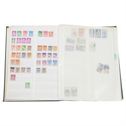 Great British and World stamps, including Portugal, Spain, Monaco, Vietnam etc, housed in various albums or folders and loose, in two boxes