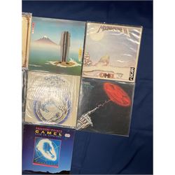 Camel vinyl LPs including 'Moonmadness', 'Mirage', 'Rain Dances', 'I Can See Your House From Here', 'Breathless', 'Nude' etc (10)