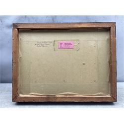 Barry De More (Yorkshire 1948-2023): 'Town Hall - Elland', oil on board, signed titled and dated 2010 verso 17cm x 27cm 