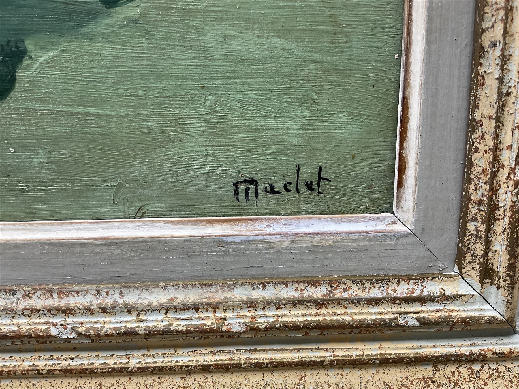 Élisée Maclet (French 1881-1962): Fishing Boats in 'Concarneau' Harbour, oil on board signed 45cm x 54cm