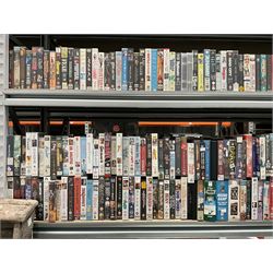 Seven bays of vintage VHS videos, approx. 830 - viewing and collection at Duggleby Storage, YO11 3TX