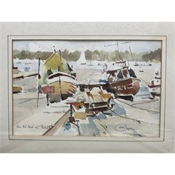 Don Glynn (Scarborough 20th century): Don Glynn (Scarborough 20th century): Coastal Scenes, four watercolours, variously signed and titled, max 27cm x 37cm (4)