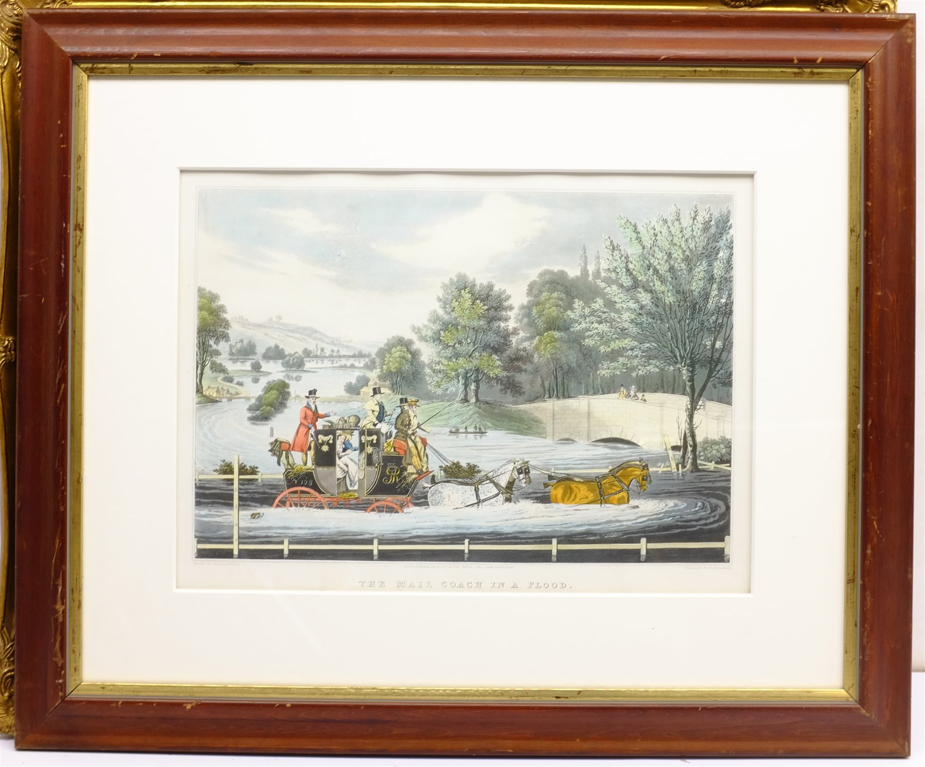 David Smithurst (British 1942-2001): Pastoral Landscape, limited edition colour print signed and numbered 185/300 in pencil 34cm x 44cm; Arthur Byrne: 'Country House 1', limited edition colour print signed titled and numbered 251/375 in pencil 37cm x 28cm and a Coaching print (3)