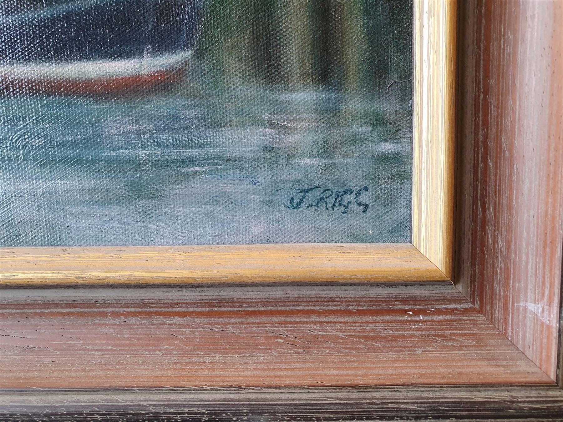 Jack Rigg (British 1927-): 'Whitby', oil on canvas signed, titled dated 2012 and inscribed '1960s-70s sketch' verso 40cm x 55cm