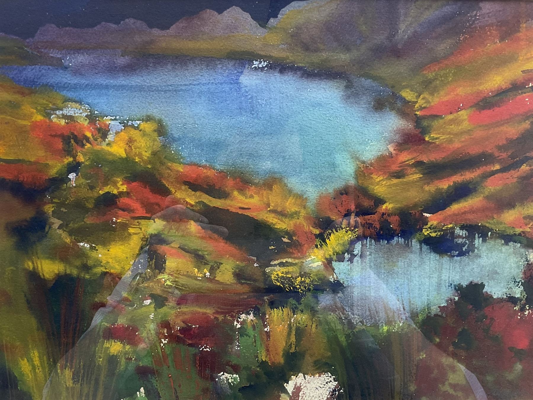 James Hawkins (Scottish 1954-): 'Two Lochans', watercolour signed and dated '90, titled and inscribed verso 29cm x 39cm