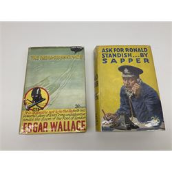 Collection of Hodder and Stoughton yellow jacket version books, to include Sydney Horler, George Goodchild, Dornford Yates, Leslie Charteris etc 