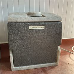 Two Teal Handeman portable hand warm water wash stations - THIS LOT IS TO BE COLLECTED BY APPOINTMENT FROM DUGGLEBY STORAGE, GREAT HILL, EASTFIELD, SCARBOROUGH, YO11 3TX
