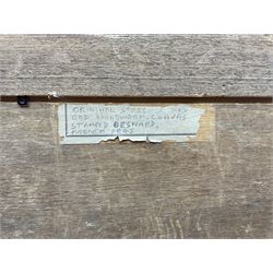 Circle of Henry Moret (French 1856-1913): Sunlit Rocky Coastline, oil on canvas laid on to panel indistinctly signed l.l. 49cm x 64cm