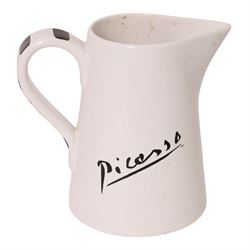 Picasso Masterpiece Editions, two vases and a jug of Living Face, 1963, printed marks beneath and dated 1996, largest H33cm