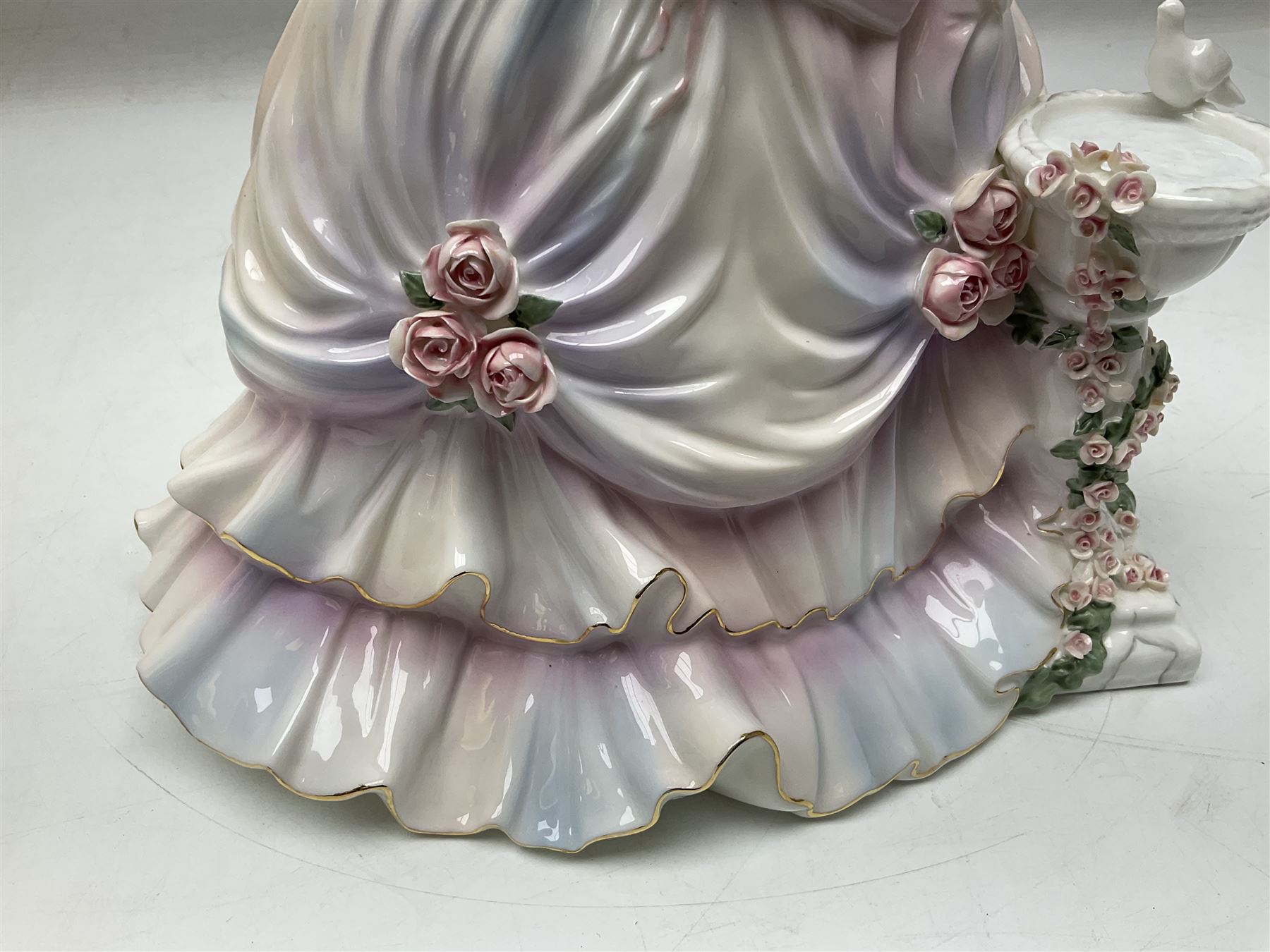 Coalport figure, Secret Garden, designed by Sue McGarrigle, with original box and certificate of authentication, H26cm