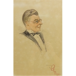  'Alexandrine at Scarborough' and 'William', two 20th century pastel drawings signed Poli , also inscribed Spa Scarborough '39, 40.5cm x 36.5cm (2)    