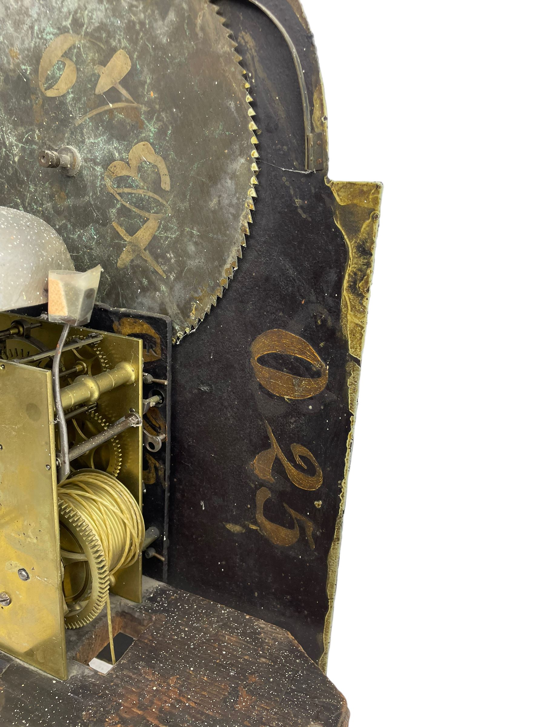 John Bancroft of Scarborough - a fine late George III 8-day mahogany longcase clock, with an elaborate pagoda pediment, brass ball and eagle finials and oval conch shell inlay, break arch hood door flanked by reeded pilasters with brass Corinthian capitals, trunk with inlaid canted corners and a break arch trunk door with 