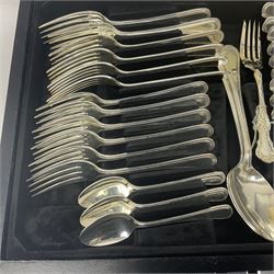 Canteen of stainless steel bead edge cutlery by Viners