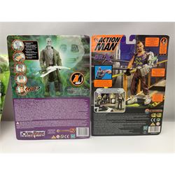 Five modern carded/boxed Action Man figures - Dr. X, Prof. Gangrene, Robot, Anti Freeze and No Face (5)