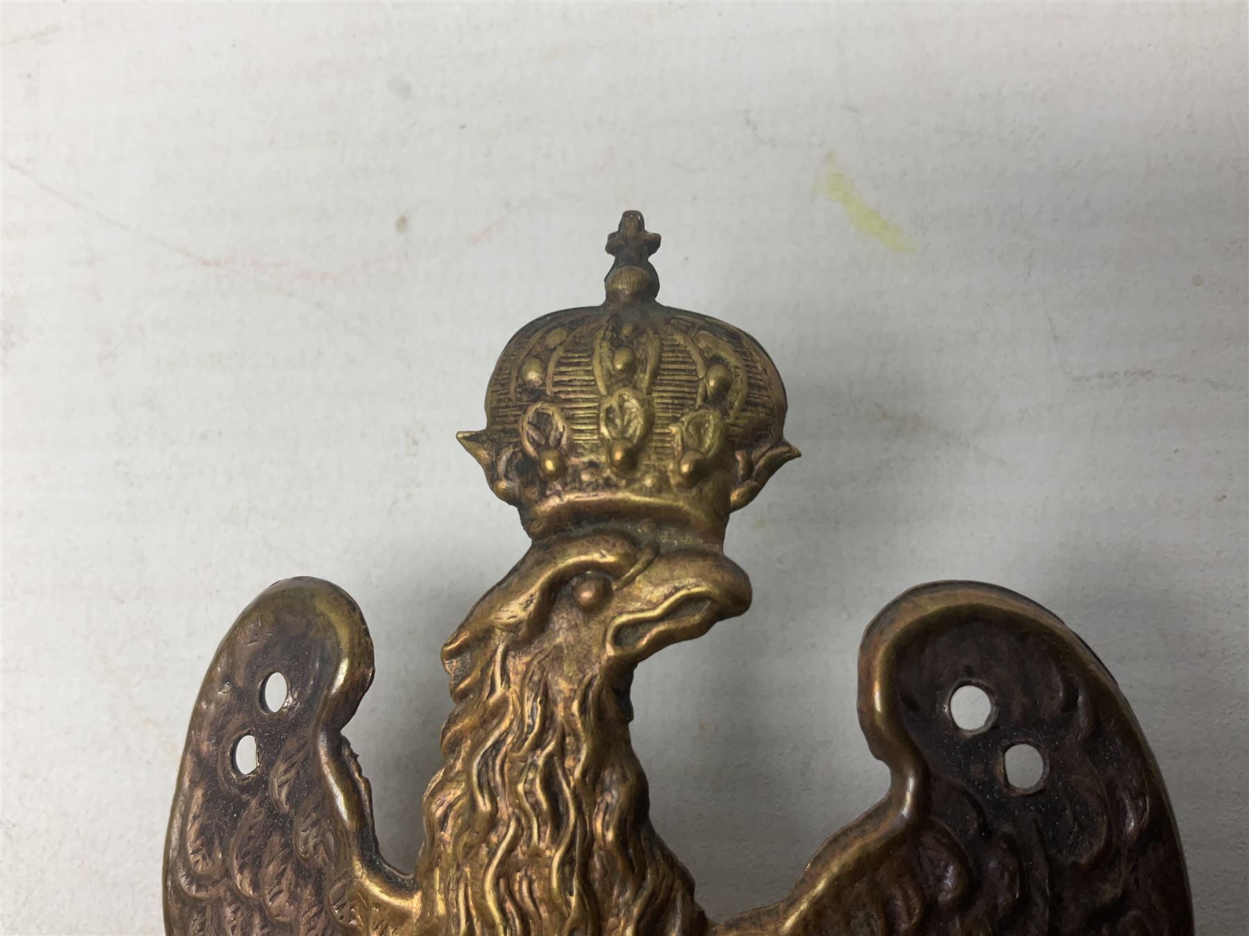 French 1st Empire 70th Infantry shako plate 1814 pattern